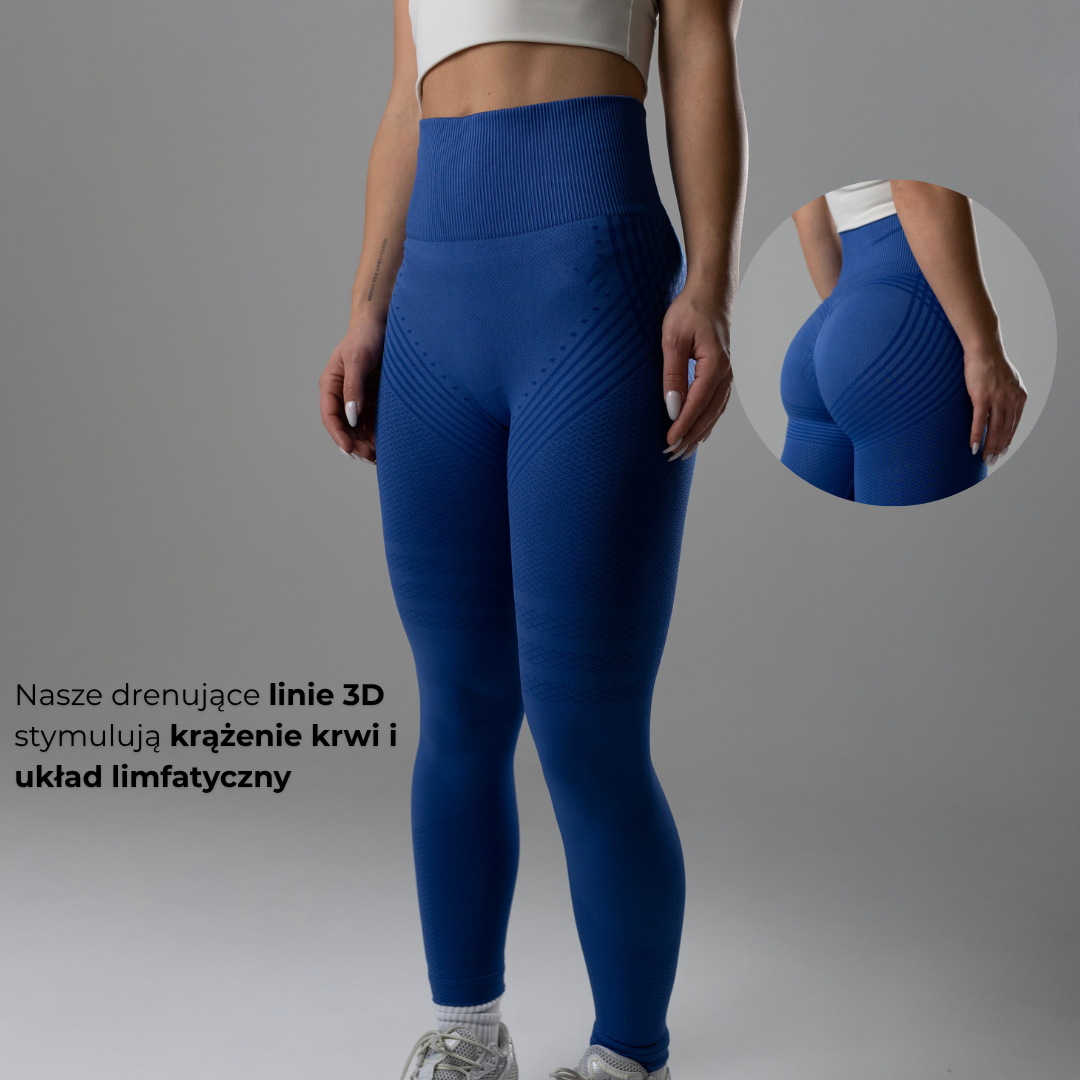 Modelujące Legginsy Lunare Niebieski