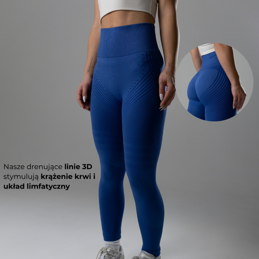 Modelujące Legginsy Lunare Niebieski
