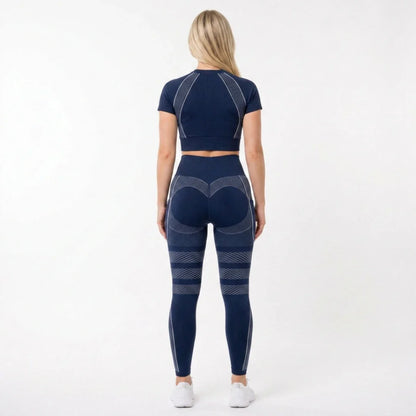 Legginsy Velunara pokazane z tyłu na sylwetce