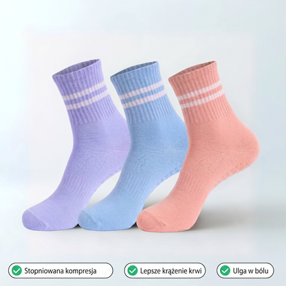 1 para kolorowych skarpet kompresyjnych 3D