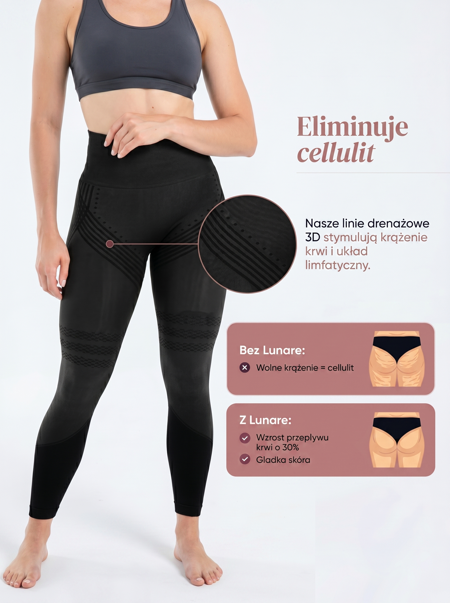 Legginsy Modelujące 3D | Lunare