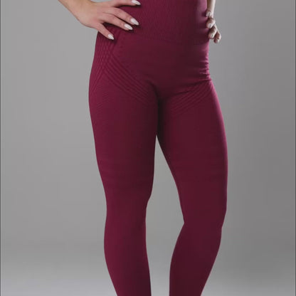 Modelujące Legginsy Lunare Bordowy